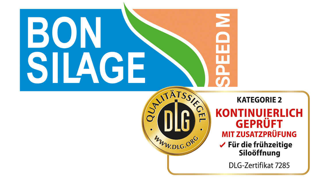 Logo Bonsilage M mit DLG-Qualitätssiegel